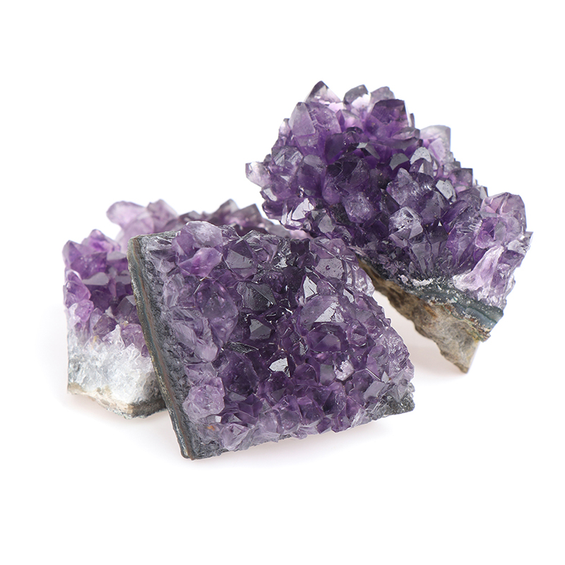 1PC 10-50g Natural Amethyst Cluster Quartz Crystal Mineral Healing Stones Gift Rough Home Decor Reiki Polished Crafts