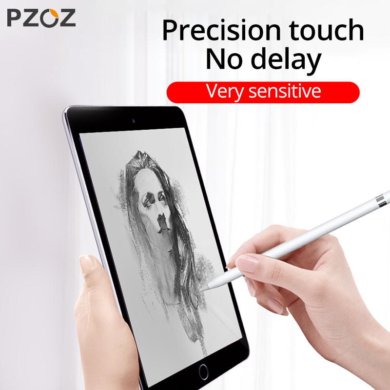PZOZ 4Pcs For Apple Pencil Replace Nib Tip Spare Replacement For Apple Pencil 2 1st iPad Pro Stylus Touchscreen Tablet Pen Tip