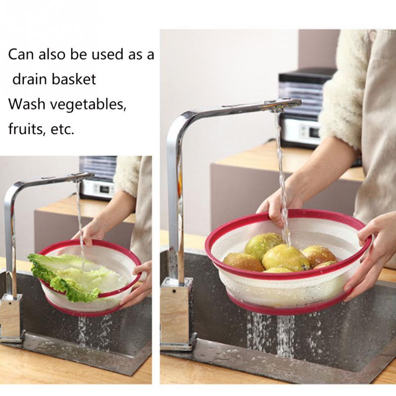 Collapsible Microwave Cover Multifunction Fresh Keeping For Food Vented Kitchen PP/TPR Material Soft Texture And Flexible