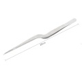 8 Inch 20cm Long Stainless Steel Precision Tweezers Tongs Offset Tip Non-slip Handle for Cooking Beauty Electronics Repair