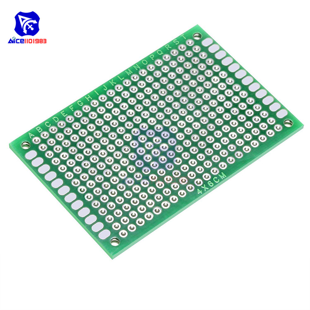 diymore 10PCS/Lot 4 x 6cm Double Sided PCB Universal Prototyping Printed Circuit Board FR4 PCB 40*60mm