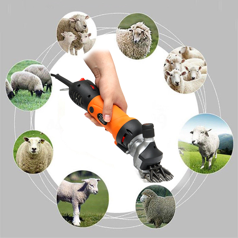 1200W 220V 6 Gears Electric Sheep Pet Hair Clipper Shearing Kit Shear Wool Cut Goat Pet Animal Shearing Supplies Cut Machine+Box