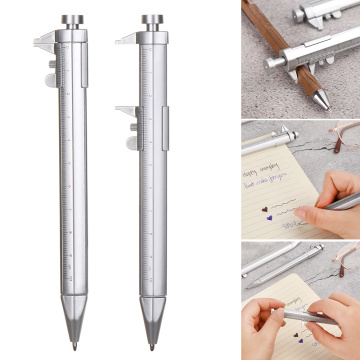 1PC Multifunctional Vernier Calipers Pen 0.5mm Blue Black Gel Ink Pen Roller Ballpoint Pen Stationery School Office Supply Gift