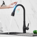 Kitchen Faucets Stainless Steel Touch Control Kitchen Faucets Smart Sensor Water Tap Three Ways Sink Mixer Kitchen Faucet KH1022