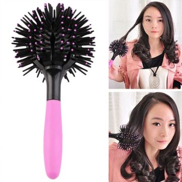 3D Round Hair Brushes Comb Salon make up 360 degree Ball Styling Tools Magic Detangling Hairbrush Heat Resistant Hair Comb