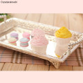 European Style Silver Plated Storage Tray Afternoon Tea Dessert Snack Tray Wedding Dessert Table Decoration Fruit Cake Pan