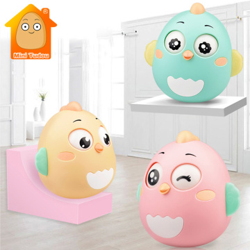 Baby Rattle Toddler Tumbler Doll Infant Mobile Music Toys Educational Toys For Babies 0-12 Months Roly-poly