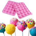 20 Holes Silicone Lollipop Mold Cake Candy Cookie Cupcake Sticks Tray Stick Chocolate Soap DIY Mould Baking Tool