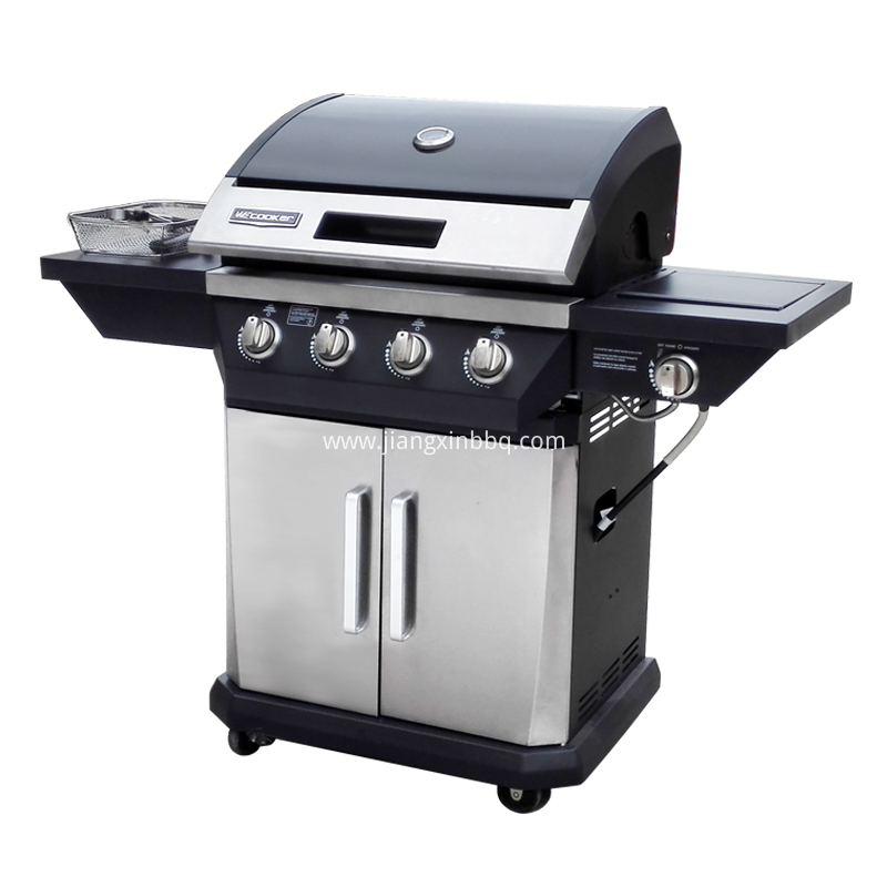 BBQ Gas Grill With Burners Outdoor