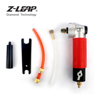 Z-LEAP Air Polisher Side Exhaust Dry Wet Use M14 5/8-11 Thread Pneumatic Air Wet Grinder Polishing Tool Stone Car Polisher