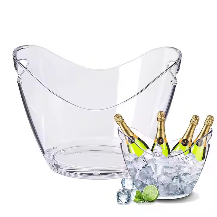 Clear Plastic Ice Bucket (4)
