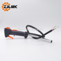 Throttle handle switch with Aluminium pipe for 26cc 33cc 43cc 52cc brush cutter gx35 grass trimmer right control handle