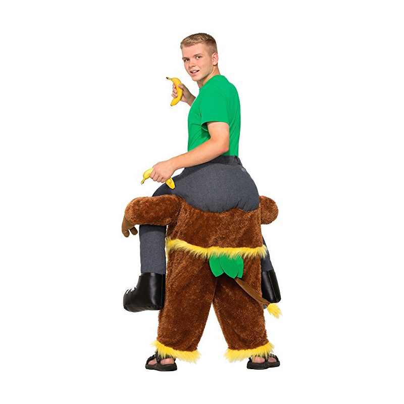 Gorilla Ride-on Animal Costumes Christmas Halloween Party Cosplay Clothes Carnival For Adult Dress Up Men Fun Horse Riding Toys