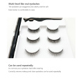 3 pairs 3D Magnetic Eyeliner Liquid False Eyelashes Set natural 3D false eyelashes fake lashes makeup kit Make up maquiagem