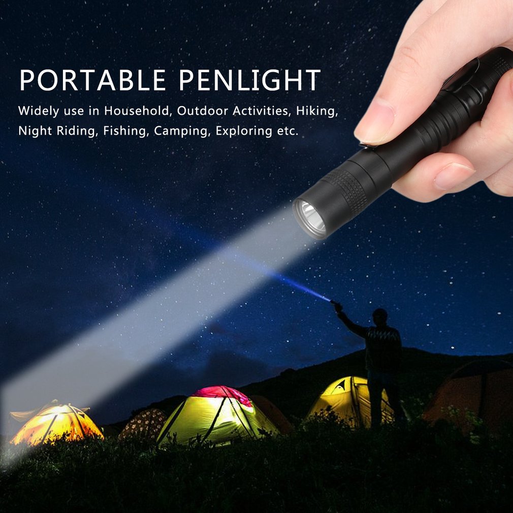 Portable Mini Waterproof Penlight 2000LM LED powerful torch AAA Battery Powerful LED Outdoor Activities Self-defense flashlight