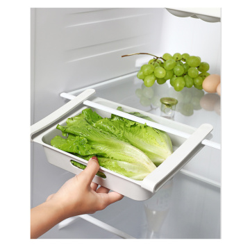 1pcs Kitchen Storage Box Case Refrigerator Food Vegetable Container Box Pull-out Drawers Fresh Spacer Layer Kitchen Organzier