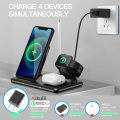 Wireless Charger Station 15W Fast Wireless Charging Stand 4 in 1 for iPhone 12 11 Pro XR XS X Apple Watch 6 5 4 3 Airpods Pencil