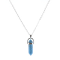 Crystal Pendant Necklaces Opalite White Howlite Lapis Clear Quartz Crystal Aventurine Crystal Pendant XL403