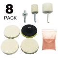 8pcs Glass Polishing Scratch Removal Kit For Car SUV Windshield Front/Rear Window Repair Tool
