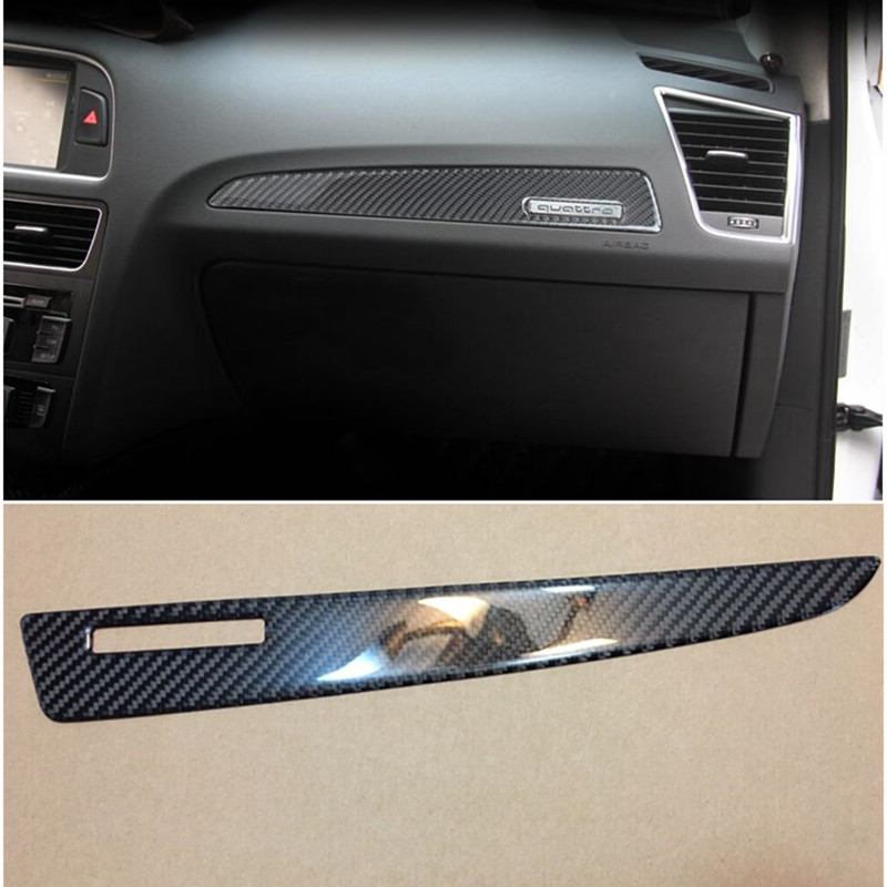 Car Carbon Fiber Door Panel Decal Cover Trim 4pcs For Audi Q5 Interior Accessories Decoration Strip Stickers