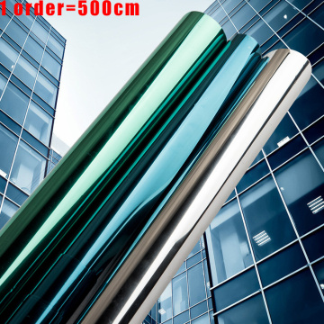 Multi-Width 2/3/5M Mirror Insulation Solar Tint Window Film Stickers UV Reflective One Way Privacy Decoration For Glass