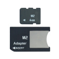 M2 with Adapter Memory Stick Micro into Memory Stick Pro Duo 512MB 1GB 2GB 4GB 8GB MS PRO DUO