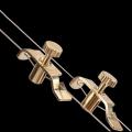 2pcs Erhu Spinner None Metal Gold-plated Urheen Fine-tuning Music Instrument Accessories