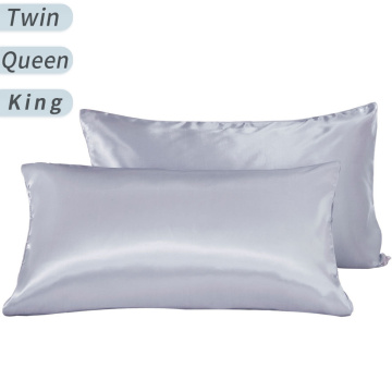 2pcs Soft Satin Silk Pillowcase Pure Natural Mulberry Home Decor Standard/Queen/King Pillow Cover Chairs Cushion Cover