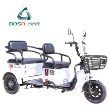 electric tricycle with folded up rear carriage