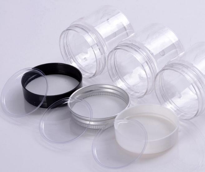 20pcs/lot 50 g 50 ml Empty Cosmetic Jar Pots Travel Face Cream Lotion Makeup Container Refillable Bottles Plastic PET