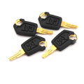 Loader Dozer Key For Caterpillar 5P8500 CAT Metal & Plastic 4PCS Black & Gold Heavy Equipment Ignition