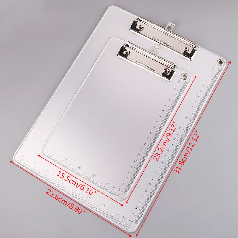 Portable A4/A5 Aluminum Alloy Writing Clip Board Anti-slip File Hardboard Paper Holder for Office School Stationery Supplies