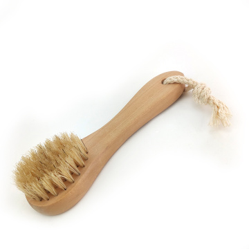 Natural Bristles Exfoliating Face Brushes for Dry Brushing and Scrubbing