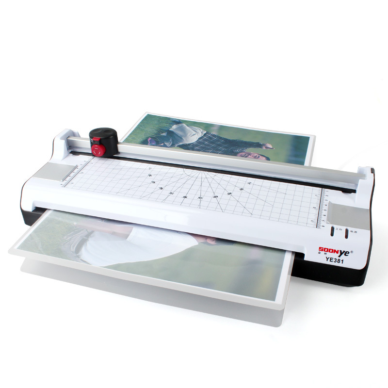 A3 Photo Paper Hot and Cold Thermal Laminator Machine Quick Warm-up Fast Laminating Speed with EU Plug Multifunctional functions