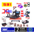 15 In 1 Heat Press Machine,Sublimation Printer/shoe Transfer Machine Pen Heat Press For Mug/Cap/T shirt/shoe/bottle/pen/football