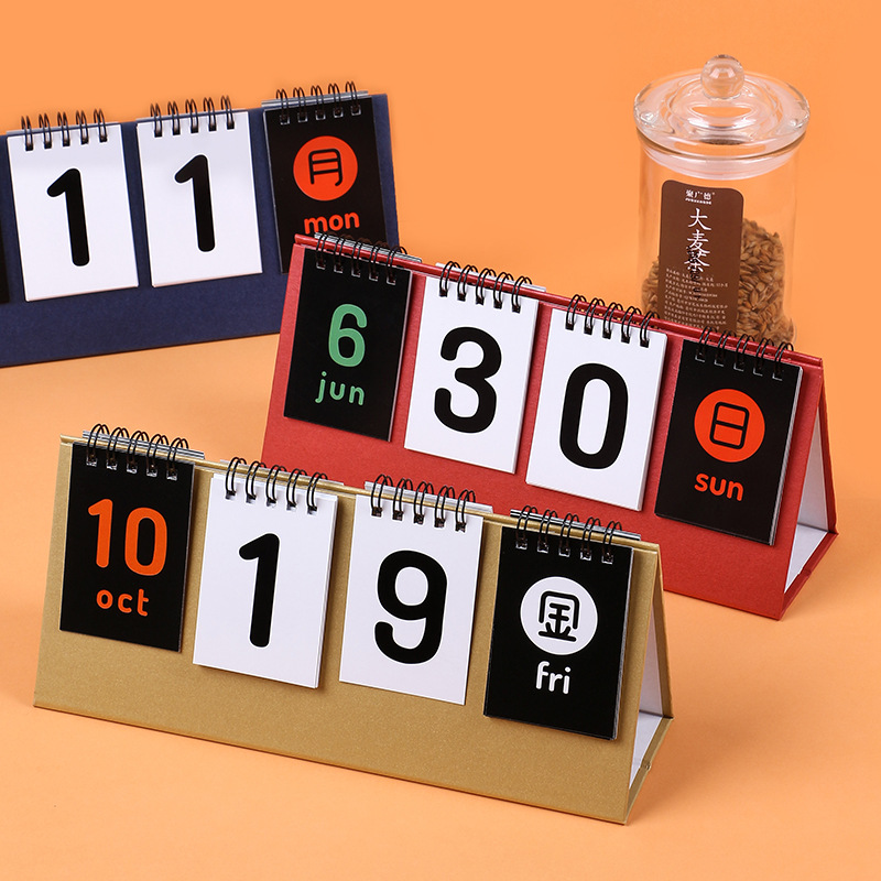 2020 Countdown Calendar New Creative ReMind Desk Calendar Calendar Desktop Decoration Office Stationery