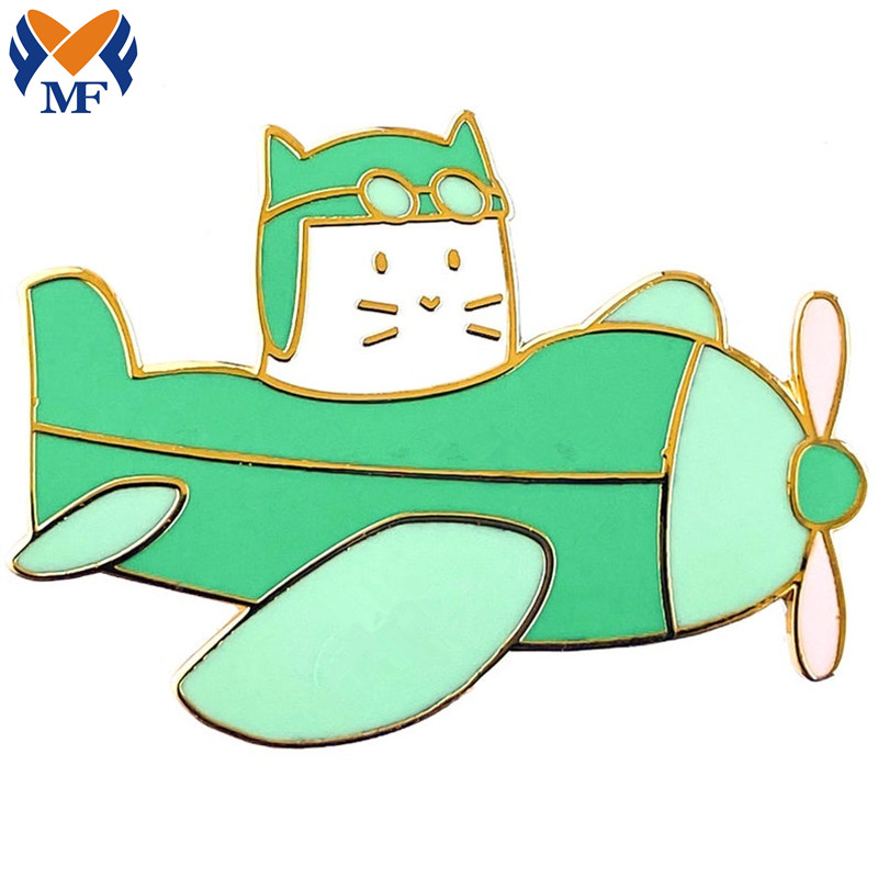 Cat Plane Enamel Pin