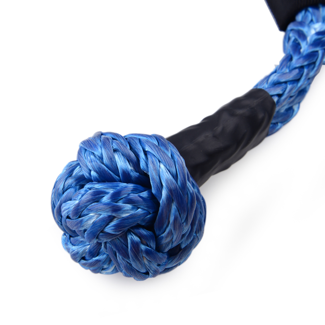 Nylon Blue Flexible Synthetic Soft Shackle Winch Rope Towing Recovery Straps 35000LB 16T