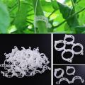 50/100/200pcs 23mm Plastic Plant Support Clips clamps For Plants Hanging Vine Garden Greenhouse Vegetables Tomatoes Clips