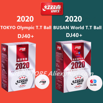 DHS DJ40+ 3-Star Table Tennis Ball ITTF Tokyo Olympic Game 2020 BUSAN WORLD Championships Plastic ABS DHS 3 Star Ping Pong Balls