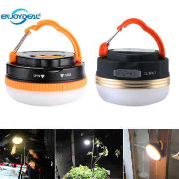 1pcs Portable LED Camping Light battery-operated / USB rechargeable Ultra Bright Lantern Tent Lamp Hanging Nightlight Camping