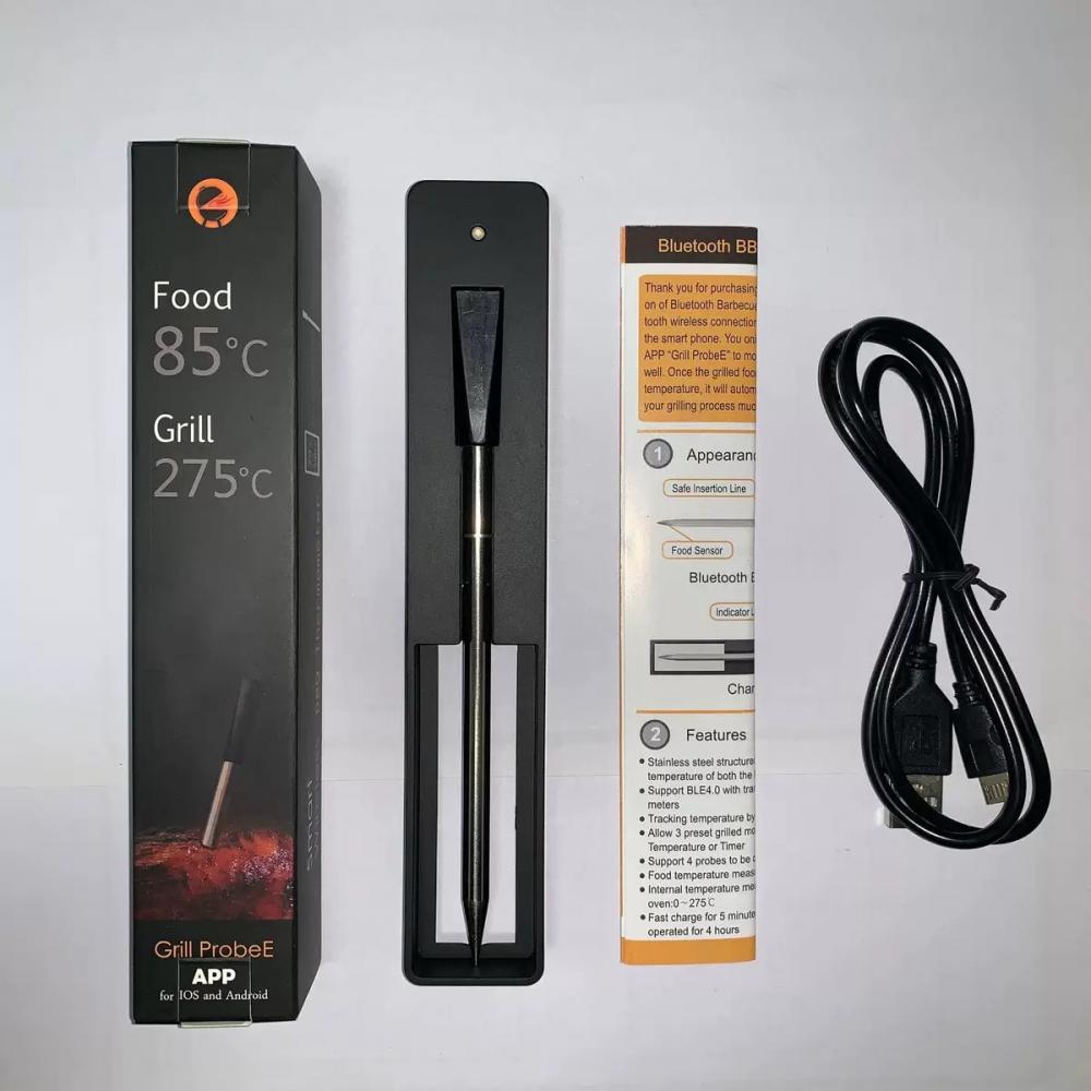 Real wireless oven thermometer digital bbq meat kitchen thermometer with chargeable battery