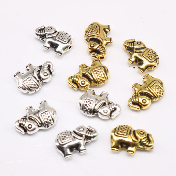 12mm 20pcs Tibetan Silver color Beads Elephant Spacer Beads Handmade for Charm Jewelry Making Metal Beads Wholesale Lots Bulk