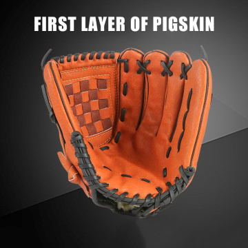 Pigskin Thickening Baseball Glove Outdoor Sports Softball Practice Baseball Gloves Size 10.5/11.5/12.5 Man Woman Kids Training