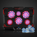 13-17 inch Gaming Laptop Cooler Six Fan Led Screen Two USB Port 2600RPM Laptop Cooling Pad Notebook Stand for Laptop