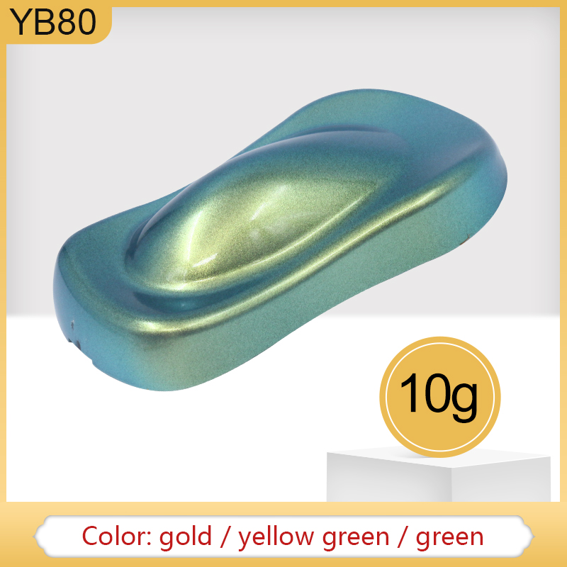 10g Chameleon Pigments Acrylic Paint Powder Coating YB80 Chameleon Dye for Cars Arts Crafts Nails De