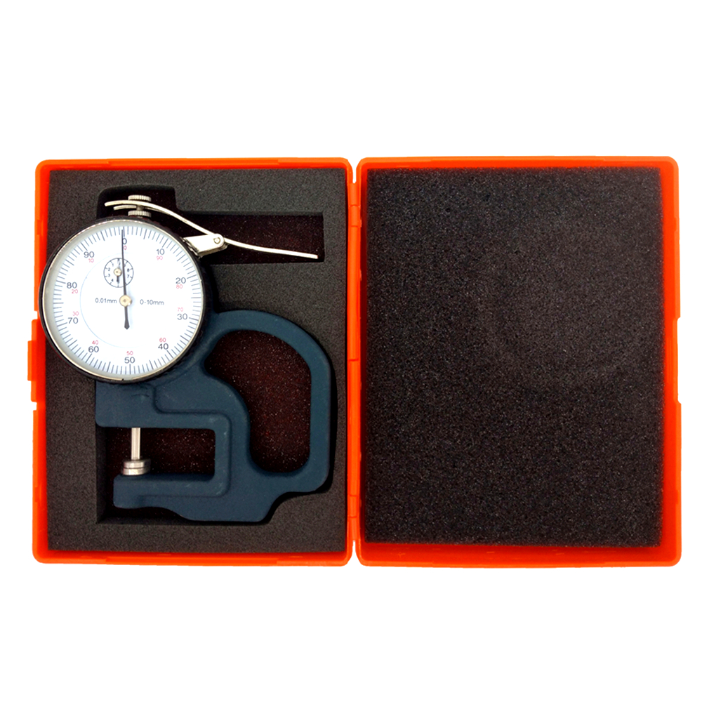 0-10mm 0.01mm Dial Thickness Gauge High Precision Leather Metal Case Tester Flat Micrometer Width Measuring Instrument Tools