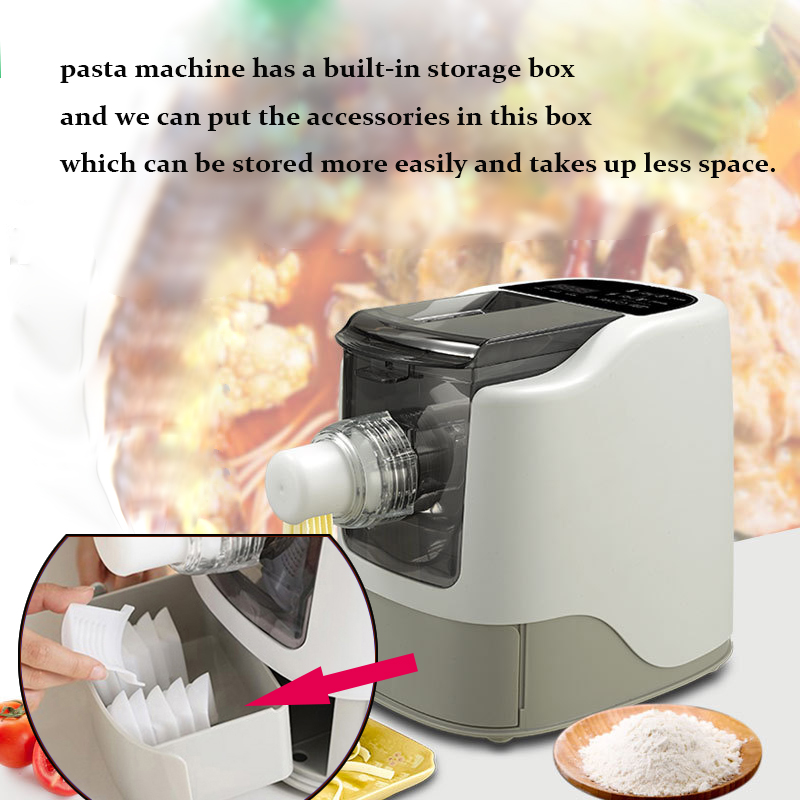 13Different Shapes electric automatic home Pasta noodle maker kitchen dough machine knead roller press sheeter Fettuccine Penne