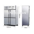 1000L Stainless Steel Commercial Kitchen Freezer
