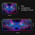 Wolf Animal Led Mouse Pad RGB Play Mat with Backlight Gaming Accessories Gloway Gaming Lights Carpet Mouse Xxl Rgb Mouse Mat